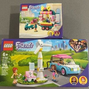 LEGO Friends Bundle- 41719 Mobile Fashion Boutique & 41443 Olivia’s Electric Car